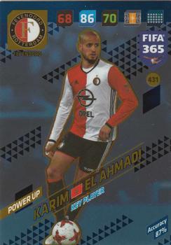 2017-18 Panini Adrenalyn XL FIFA 365 #431 Karim El Ahmadi Front