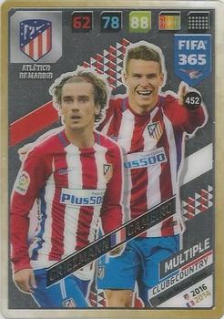 2017-18 Panini Adrenalyn XL FIFA 365 #452 Griezmann / Gameiro Front