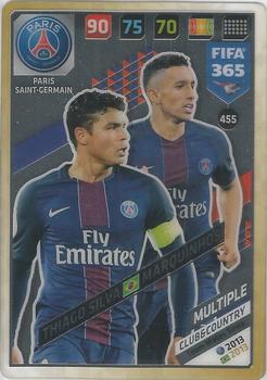 2017-18 Panini Adrenalyn XL FIFA 365 #455 Thiago Silva / Marquinhos Front