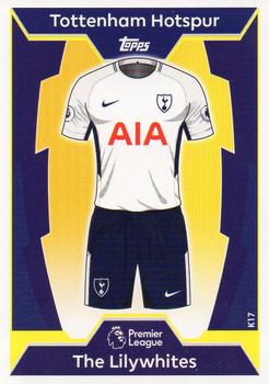 2017-18 Topps Match Attax Premier League - Kit #K17 Tottenham Hotspur Front