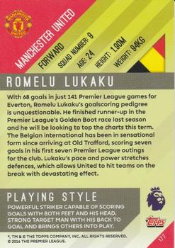 2017-18 Topps Premier Gold #177 Romelu Lukaku Back