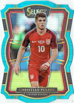 2017-18 Panini Select - Light Blue Die Cut #124 Christian Pulisic Front