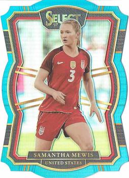 2017-18 Panini Select - Light Blue Die Cut #195 Samantha Mewis Front