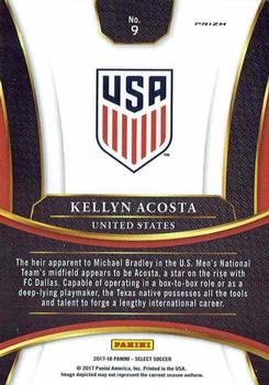 2017-18 Panini Select - Multi-Color #9 Kellyn Acosta Back