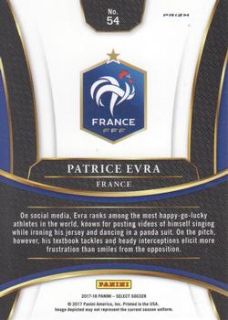 2017-18 Panini Select - Multi-Color #54 Patrice Evra Back