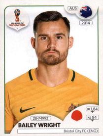 2018 Panini FIFA World Cup: Russia 2018 Stickers (Black/Gray Backs, Made in Italy) #217 Bailey Wright Front