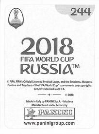 2018 Panini FIFA World Cup: Russia 2018 Stickers (Black/Gray Backs, Made in Italy) #244 Andy Polo Back