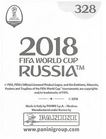 2018 Panini FIFA World Cup: Russia 2018 Stickers (Black/Gray Backs, Made in Italy) #328 Andrej Kramaric Back