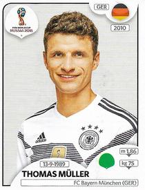 2018 Panini FIFA World Cup: Russia 2018 Stickers (Black/Gray Backs, Made in Italy) #450 Thomas Muller Front