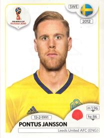 2018 Panini FIFA World Cup: Russia 2018 Stickers (Black/Gray Backs, Made in Italy) #481 Pontus Jansson Front