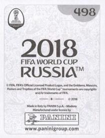 2018 Panini FIFA World Cup: Russia 2018 Stickers (Black/Gray Backs, Made in Italy) #498 Hong Jeong-ho Back