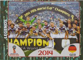 2018 Panini FIFA World Cup: Russia 2018 Stickers (Black/Gray Backs, Made in Italy) #673 Germany 2014 Front