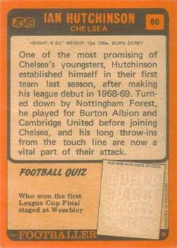 1970-71 A&BC Chewing Gum #60 Ian Hutchinson Back