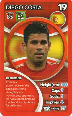 2015 Top Trumps World Football Stars #NNO Diego Costa Front