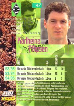 1995-96 Panini Bundesliga #47 Karlheinz Pflipsen Back