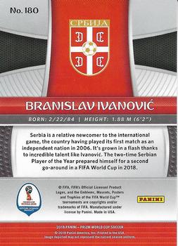 2018 Panini Prizm FIFA World Cup #180 Branislav Ivanovic Back