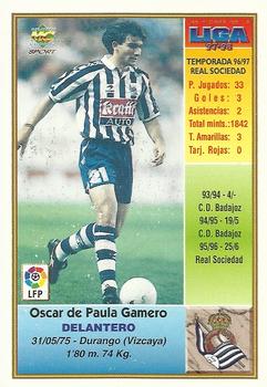 1997-98 Mundicromo Sport Las Fichas de La Liga #164 De Paula Back