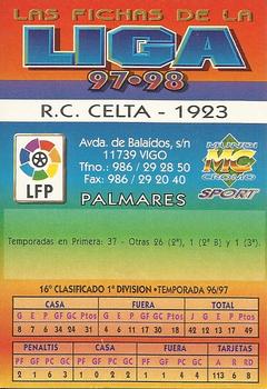 1997-98 Mundicromo Sport Las Fichas de La Liga #316 Escudo Back