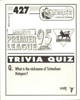 1994-95 Merlin's Premier League 95 #427 Chris Waddle Back