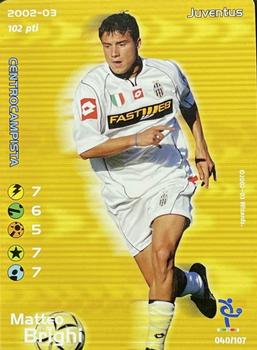 2002 Wizards Football Champions 2002-03 Italy #40 Matteo Brighi Front