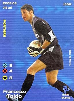 2002 Wizards Football Champions Calciomercato #42 Francesco Toldo Front