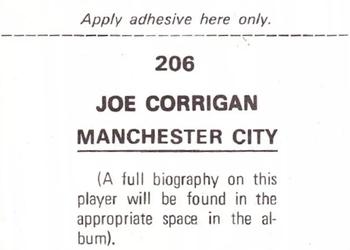 1976-77 FKS Soccer Stars #206 Joe Corrigan Back