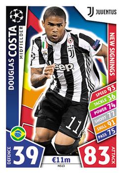 2017-18 Topps Match Attax UEFA Champions League - New Signings #NS13 Douglas Costa Front