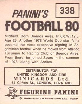 1979-80 Panini Football 80 (UK) #338 Ricardo Villa Back