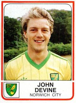 1983-84 Panini Football 84 (UK) #175 John Devine Front