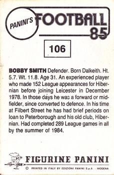 1984-85 Panini Football 85 (UK) #106 Bobby Smith Back