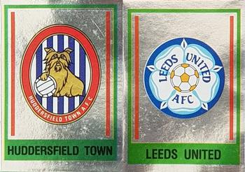 1984-85 Panini Football 85 (UK) #410 Huddersfield Town / Leeds United Badge Front