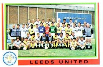 1984-85 Panini Football 85 (UK) #411 Leeds United Team Photo Front