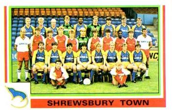 1984-85 Panini Football 85 (UK) #423 Shrewsbury Town Team Photo Front