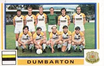 1984-85 Panini Football 85 (UK) #455 Dumbarton FC Team Group Front