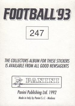 1992-93 Panini Football '93 (England) #247 Paul Allen Back
