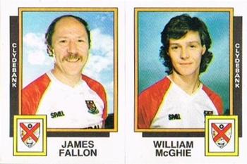 1985-86 Panini Football 86 (UK) #475 James Fallon / William McGhie Front