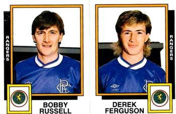 1985-86 Panini Football 86 (UK) #531 Bobby Russell / Derek Ferguson Front
