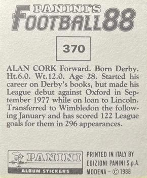 1987-88 Panini Football 88 (UK) #370 Alan Cork Back