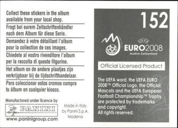 2008 Panini UEFA Euro 2008 Stickers #152 Team Photo (puzzle 2) Back
