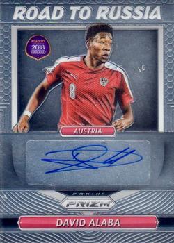 2018 Panini Prizm FIFA World Cup - Road to Russia Autographs Prizms Silver #RR-DAL David Alaba Front