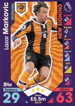 2016-17 Topps Match Attax Premier League Extra - New Signing #NS10 Lazar Markovic Front