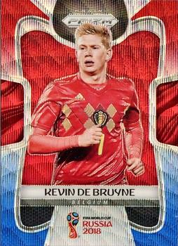 2018 Panini Prizm FIFA World Cup - Red & Blue Wave Prizm #17 Kevin De Bruyne Front