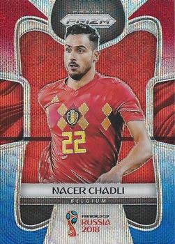 2018 Panini Prizm FIFA World Cup - Red & Blue Wave Prizm #24 Nacer Chadli Front
