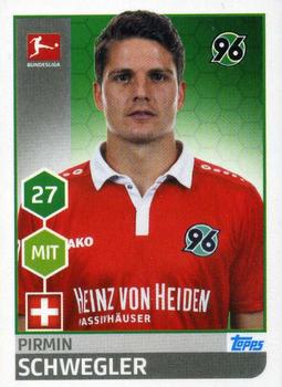 2017-18 Topps Offizielle Sticker Kollektion #118 Pirmin Schwegler Front