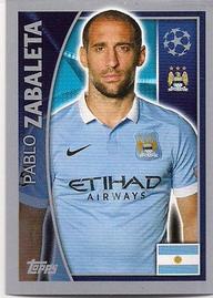 2015-16 Topps UEFA Champions League Stickers #250 Pablo Zabaleta Front