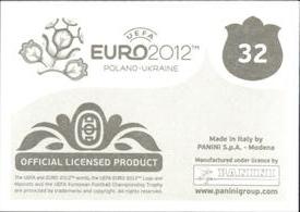 2012 Panini UEFA Euro 2012 Stickers #32 Создаем историю вместе Back