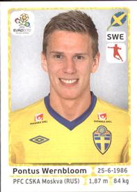 2012 Panini UEFA Euro 2012 Stickers #445 Pontus Wernbloom Front