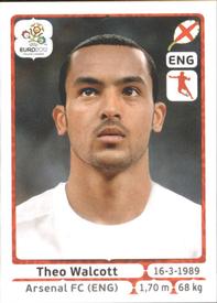 2012 Panini UEFA Euro 2012 Stickers #505 Theo Walcott Front