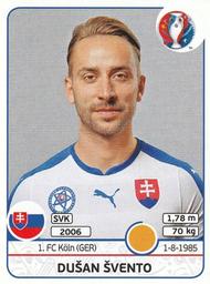 2016 Panini UEFA Euro Stickers #223 Dusan Svento Front