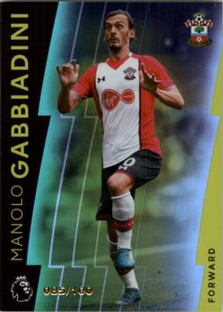 2018 Topps Platinum Premier League - Green #70 Manolo Gabbiadini Front